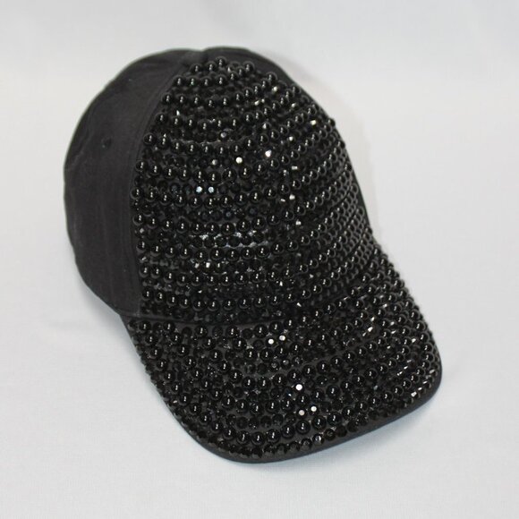 Source Unknown Accessories - Black Jeweled Baseball Cap